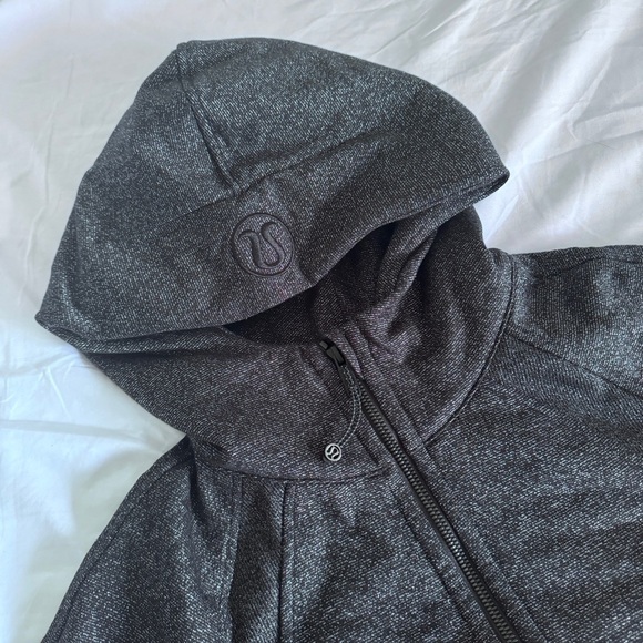 🆕 Lululemon Scuba Oversized Half Zip Hoodie Spark - Black Silver - Picture 3 of 11